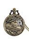 Tcdd Train Motif Pocket Watch with Chain Nostalgic Retro Design Classic Vintage Railway Themed Watch - 4