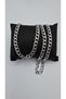 Stainless Steel Silver Color Ring Necklace - 8