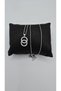 Stainless Steel Silver Color 2-Piece Ring Model Zircon Stone Necklace - 7