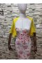 Ariane Chiffon Short-Sleeved Shawl Yellow - 7