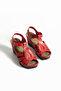 Hilton Women's Orthopedic Wedge Heel Velcro Comfortable Daily Sandals - 4