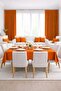 Velvet Textured Orange Throw Pillow Cover (1 Piece) - 6
