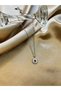 Stone Compass Moving Steel Necklace |   316L Stainless Steel |   Gold/Silver Color |   Silver - 4
