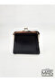 Black Patent Leather Scissor Opening Faux Leather Wallet - 6