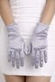 Satin Evening Dress & Bridal Gloves – Short Model with Fingers 21 cm (Elegant Stylish Design) 11 Different Color Options - 4