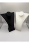 Black and White Mannequin Set, 25cm 2-Pack Jewelry Mannequin Jewelry Stand Jewelry Organizer Necklace Display Stand - 3