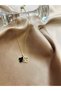 Black Enameled Double Steel Necklace |   316L Stainless |   Gold/Silver Color |   Water Resistant-Gold - 3