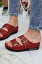 Phuket Women's Daily Slippers Double Band Stone Buckle Orthopedic Sole Mother's Outdoor & Indoor Slippers - 5