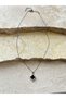 Black Enameled Steel Necklace |   316L Stainless Steel |   Gold/Silver Color |   Water Resistant-Silver - 4