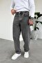 Textured Gray Soft Gradient Basic Regular Trousers