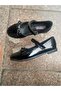 Black Outer Material Patent Leather Orthopedic and Strappy Children's Ballet Flats - 2