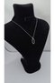 Stainless Steel Silver Color Ellipse Figured Zircon Stone Necklace - 4