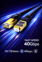 كابل إيثرنت Cat8 بطول 70 مترًا، عالي السرعة 40 جيجابت في الثانية، 2000 ميجاهرتز، RJ45، كابل شبكة محلية محمي