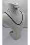 Stainless Steel Chrome Color Auger Model Unisex Necklace - 4