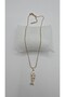 Stainless Steel White Yellow Lucky Fish Model Unisex Necklace - 5