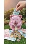 Metal Coin Piggy Bank with Lock for Kids Cute Capybara Figure Children's Room Decorative Piggy Bank Pink - 4