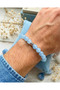 Blue Moonstone Natural Stone Bracelet - Anti-Stress Energy Accessory - 3
