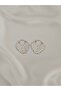 Women's Tarnish Free Xuping Diamond Pattern Heart Shaped Silver Color Earrings - 3