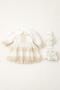 Baby Girl Lace Dress, Luxury Dress Set, Newborn, Holiday, Mawlid Set - 2