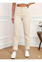 High Waist Narrow Leg Cotton Jeans - Mom Slim Jeans - 2