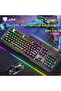 مجموعة لوحة مفاتيح وماوس للألعاب من IRON RGB - لوحة مفاتيح غشائية سلكية بـ 104 مفتاح - 2