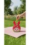 Children's Piggy Bank with Cute Rabbit and Fruit Figures, Metal Piggy Bank with Lock and Key, Gift K-P - 8