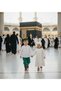 Girl's Ecru Hijab Muslin Dress, Ceremony Dress, Umrah Dress - 6