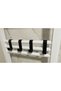 Towel Rack Hanger for Bathrobes, Towels, Clothes, Towel Rack for Shower Cabin, 4 Pieces, Black Color.