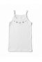 Girl's 100% Cotton Thin Strap Embroidered Undershirt (Pack of 2) - 2