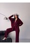 Women's Hooded Hair Braid Double Zipper Viral Knitwear Set