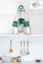 Super Strong Adhesive Water Resistant Transparent Hanger Set of 5 Reusable Hooks - 7