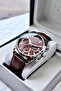 Men's Wristwatch with Leather Strap, All Functions Work, Comes with Box and Bracelet as Gift.Hmd2833