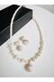 Pearl Necklace Earrings Evening Dress Valentine's Mother's Day Bridal Pearl Set - 6