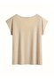 Women's Sleeveless V-Neck Printed Relaxed Fit Loose T-Shirt - 2