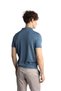 Men's Indigo Slim Fit Slim Fit Polo Collar Plain Short Sleeve Knitwear T-Shirt - 5