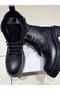 Genuine Leather Long Boots with Zip Fastening - 4