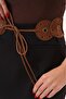Suede Women's Belt, Jacket Belt, Encapsulated Belt, Studded Belt. - 4