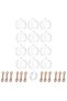 Hanging Glass Globe Candle Holders Set of 12 with Jute Twine & Wire for Tealights Decor, -12cm