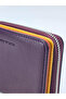 Purple&Mustard&Orange Faux Leather Wallet with Card Holder - 5