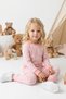 Pink Striped Girls' Pajama Set - 2