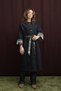 Women's Plaid Detailed Denim Trench Coat - 32393Trct - 5
