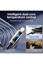كابل شحن ونقل بيانات شفاف ومضيء USB إلى Type-C - دعم 240 واط - 2