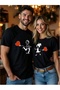 qubo Unisex Oversized Printed 14 FEBRUARY VALENTINE'S DAY Cotton Crew Neck Short Sleeve T-shirt