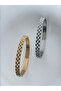 Steel R Silver & Gold Cuff Bracelet Inner Diameter: 6 cm / Circumference: 20 cm - Silver - 2
