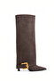Women's Boots Suede Heeled Boots Long Heeled Boots Heeled Boots - 3