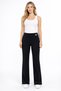 Women's Black High Waist Pocketed Flared t Shaping / Sculpting Trousers - 2