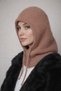 Balaklava Angora Light Brown Woolen Beanie Headgear with Neck Collar Thick - Lace-Up Hat Balaclava - 2