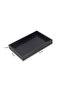 Small Size Shiny Black Crocodile Pattern Faux Leather Tray - 5