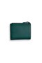 Small Size Genuine Leather Women's Wallet with Green Coin - 4