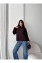 Zippered Half Fisherman's Hair Knit Sweater - 5